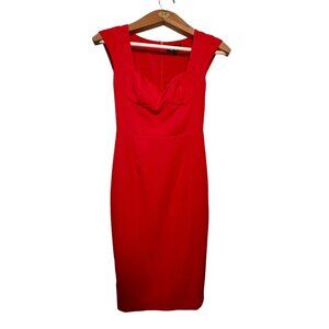 Alexia Admor Babydoll Dress Size 4 Sweetheart Midi Valentine's Day Parisian Sexy